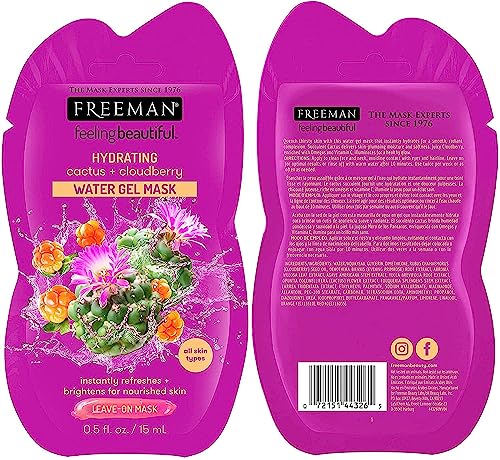 Freeman Facial Mask Variety Count: Detoxifying Clay, Purifying Charcoal, Clearing Mud, and Toning Peel-Off Beauty Facial Masks, Skincare Essentials, Reveals Healthy-Looking Skin, 6 Count