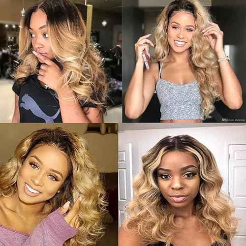 Honey Blonde Human Hair Bundles Ombre Body Wave Bundle 12 14 16 Inch 1b427 Bundle Human Hair Unprocessed Virgin Hair 3 Bundles