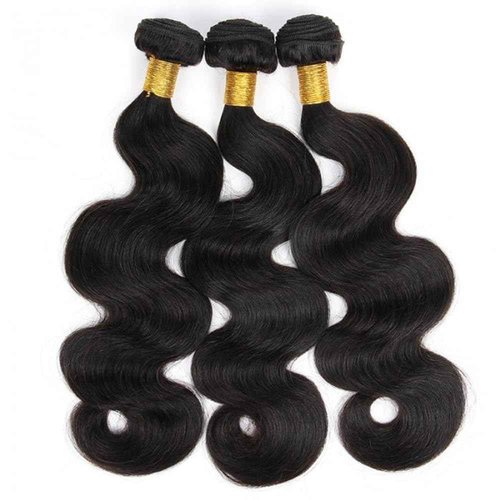 Body Wave Bundles Human Hair 14 16 18 Inch Human Hair 3 Bundles 100% Unprocessed Brazilian Raw Weave Bundle Human Hair Extensions for Black Women Natural Color