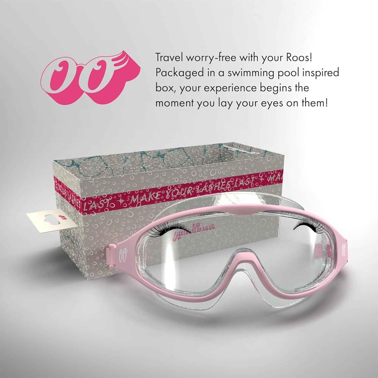 Lash Goggles for Shower | Lash Extension Goggles & Eyeshield for Shower, Bath, Steam & Pool | Fog-Proof & Reusable Eyelash Guard with Anti-Fog Design
