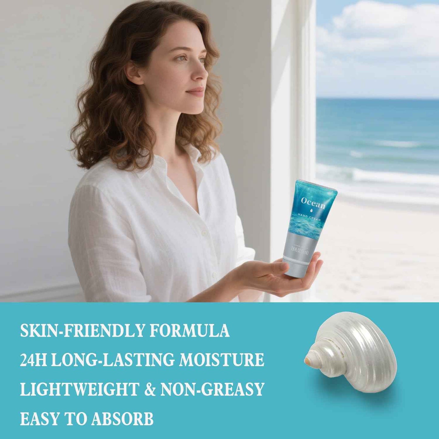 Ocean Bliss Christmas Gifts for Women Spa Basket, High Heel Bath Set with Sea Salt Scrub & Refreshing Gel, Birthday, Anniversary Gifts for Her, Best Friend, Sister