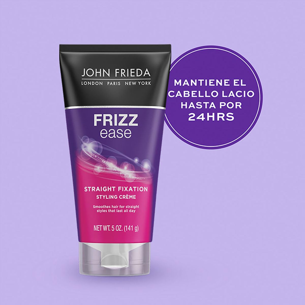 John Frieda Frizz-Ease Straight Fixation Styling Creme 5 oz (Pack of 6)