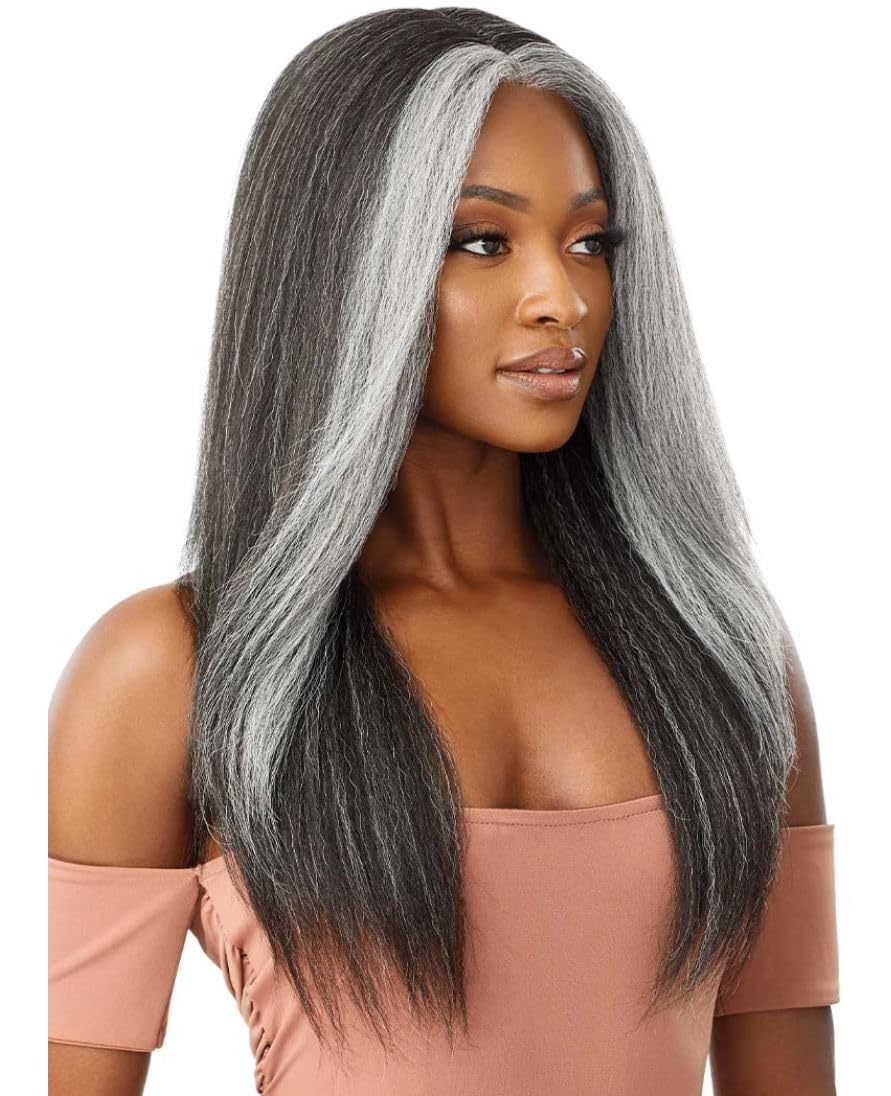 Outre Synthetic Lace Front Wig (Soft & Natural) - NEESHA 203 (Color:1 Jet Black)