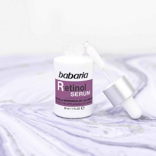Babaria Retinol Face Serum, 1 oz - Facial Moisturizer for Skin Care - Anti Aging Serum to Reduce Appearance of Wrinkles - Improves Firmness and Elasticity - Light, Fast-Absorbing, Vegan Formula