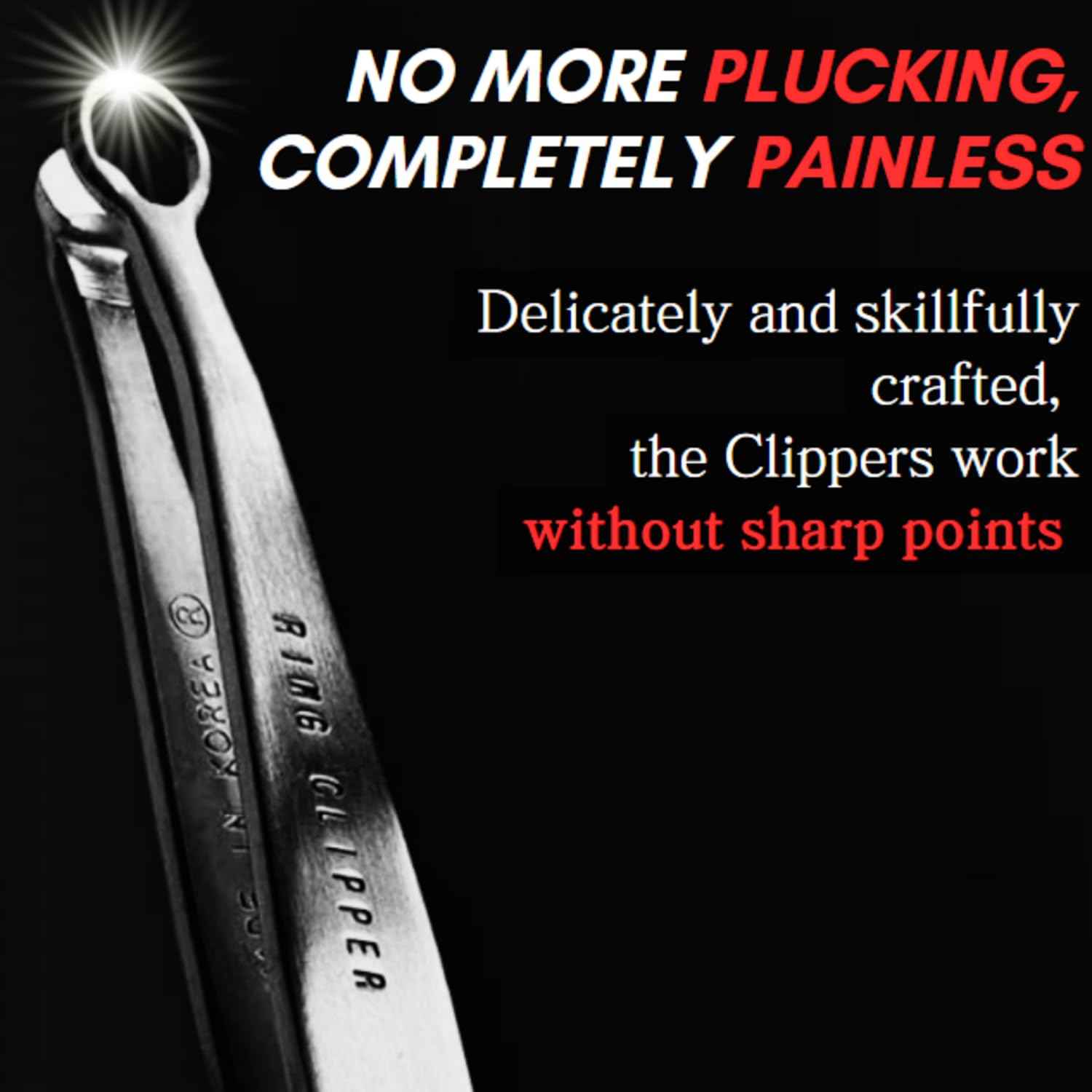 rinocos [Made in Korea] Hand-Made Nose Hair Trimmer - Nasal Clippers, Eyebrow Scissors, Nose Hair Trimmer for Men & Women, Nose Hair Clippers, 304-Grade Stainless Steel, Nose Hair Scissors (Brown)