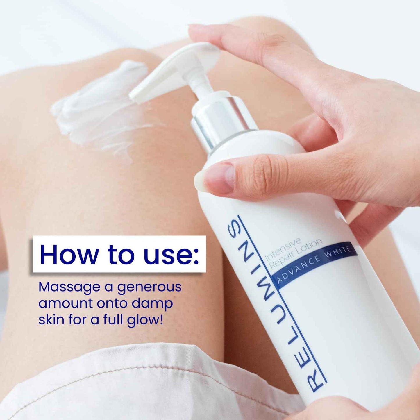 Relumins Advanced Hydrating Repair Lotion – Deep Moisturization with Argan Oil and Clair Blanche Complex for Smooth, Soft, Revitalized Skin on Holidays – 300ml Daily Lotion