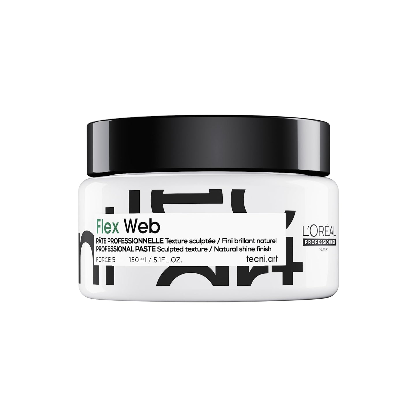 L'Oréal Professionnel Paris Flex Web Texture Paste - Strong Hold Pomade and Styling Gel For All Hair Types, Packaging May Vary