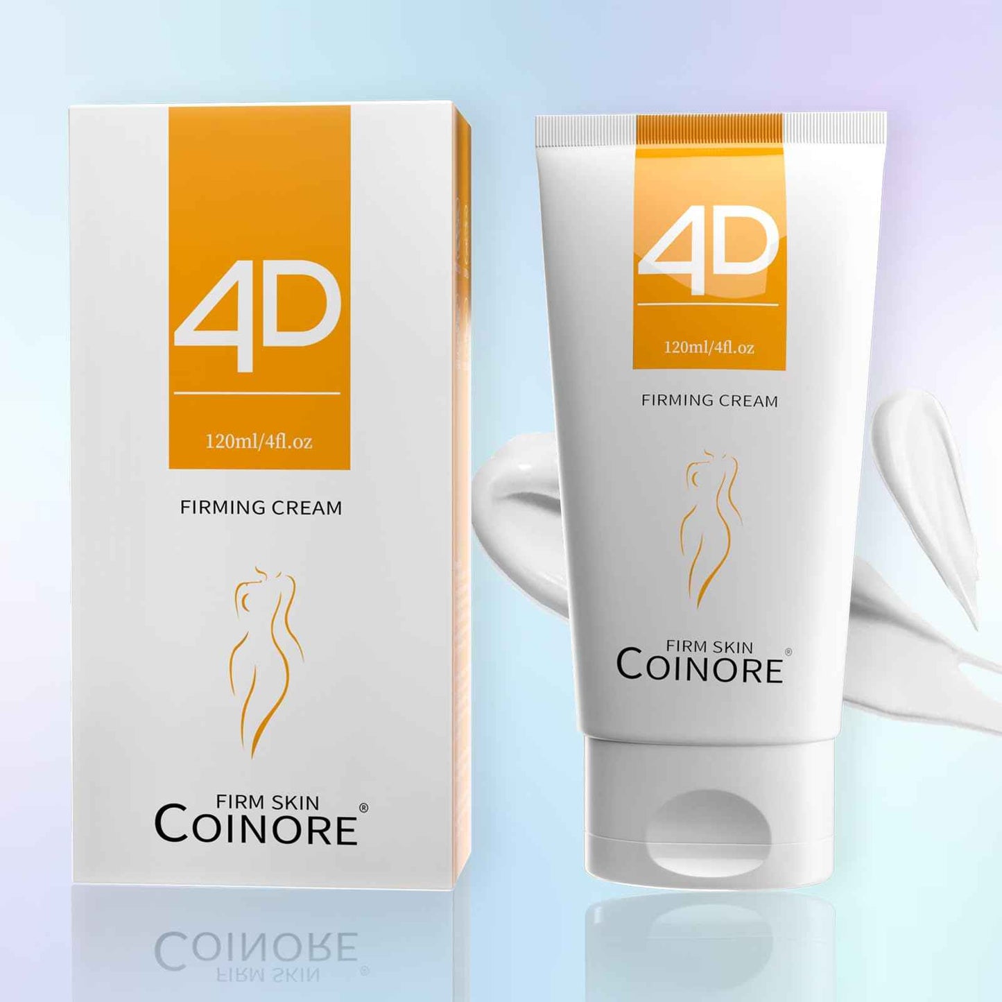 B Flat Belly Firming Cream - Fast Absorbing Moisturizer Firming, Tightening Cream for Belly, Thigh & Buttocks for Women & Men, 4.0 Fl Oz