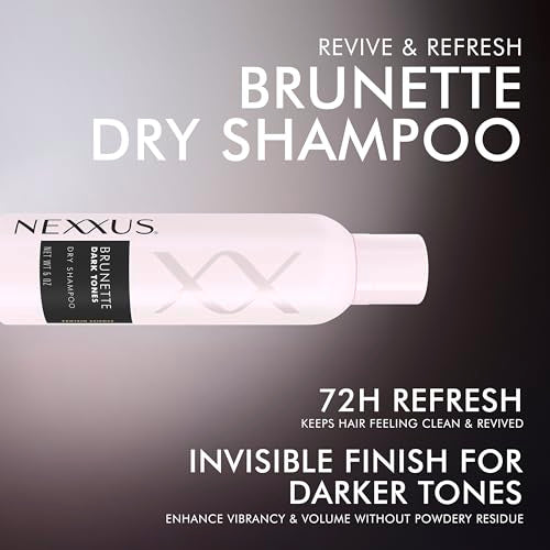 Nexxus Dry Shampoo for Brunette Hair - 72H Refresh, 5 oz