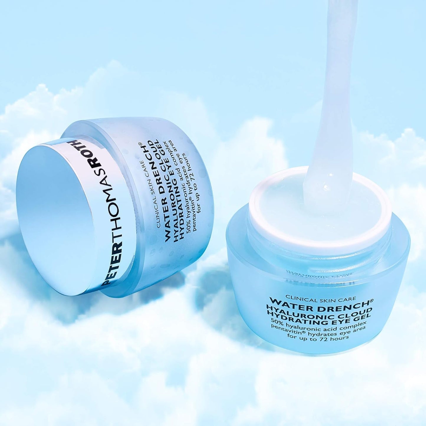 Peter Thomas Roth | Water Drench Hyaluronic Cloud Hydrating Eye Gel | Hyaluronic Acid Eye Gel With Caffeine, for Fine Lines, Wrinkles, Under-Eye Puffiness and Dark Circles