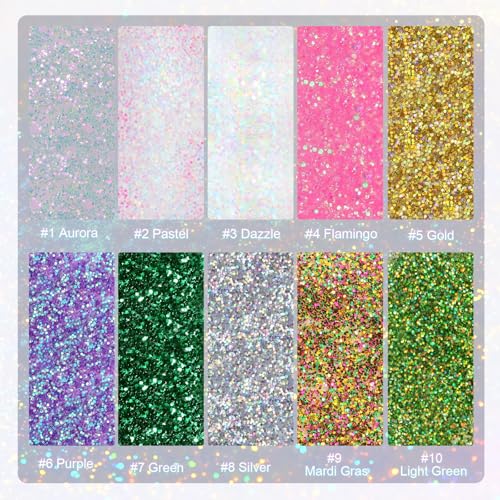 Roll-On Body Glitter Gel - Sparkle Makeup for Face & Body