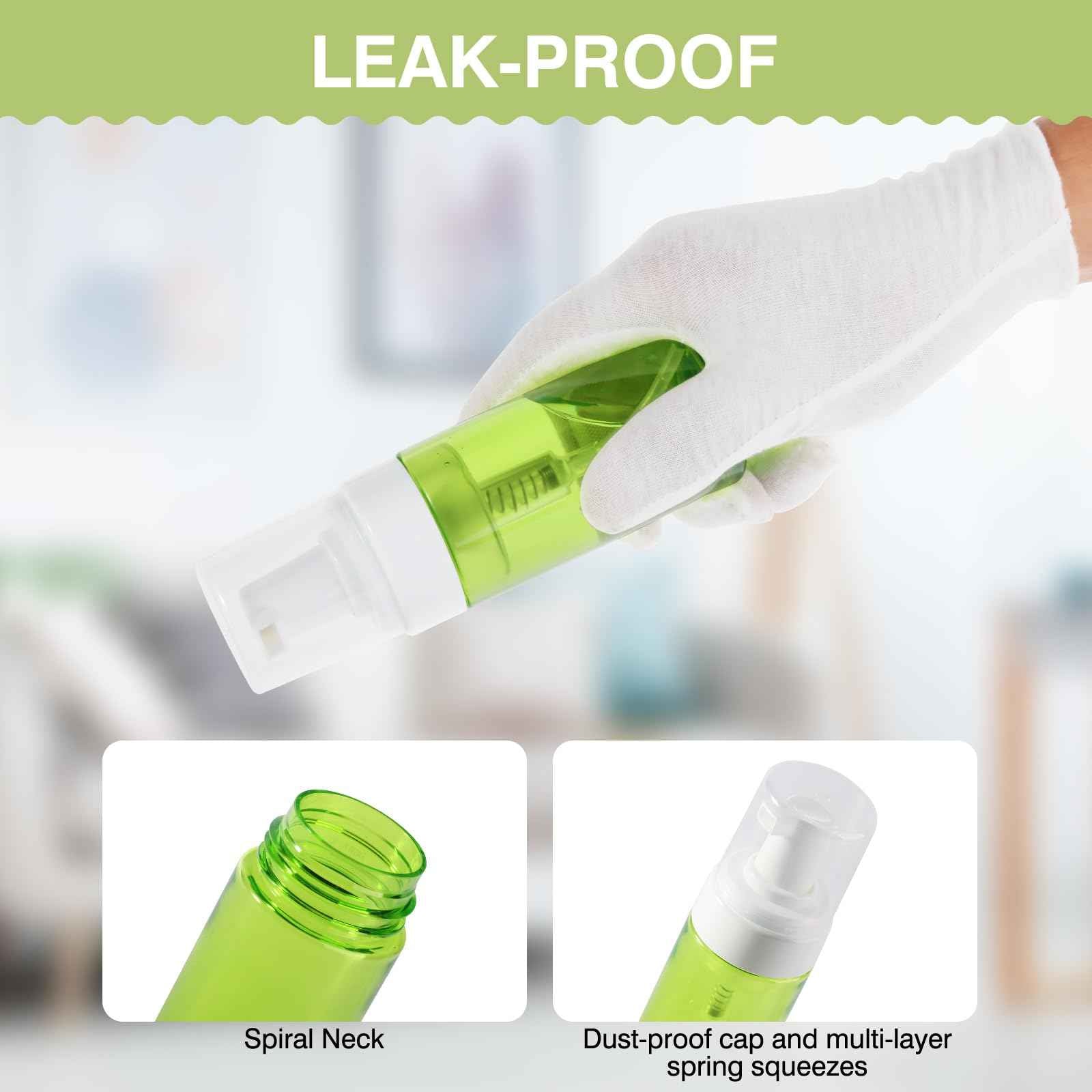 Foam Pump Bottle, 4oz Leak Proof Foaming Soap Dispenser Plastic Refillable Foam Bottles for Shampoo, Hand Soap, Body Wash, Face Wash