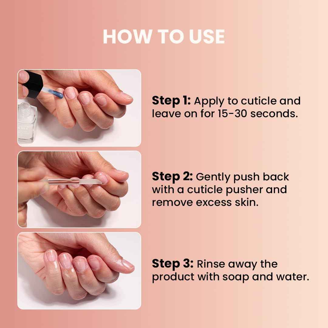 LONDONTOWN Fresh Glow Cuticle Remover - Instant Cuticle Remover Liquid - No Tool or Cutting Moisturizing Softening Nail Care for Dry, Damaged Cuticles, .40fl oz