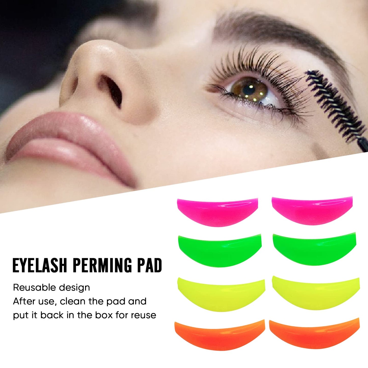 Lomansa Lash Lift Glue Balm Eyelash Lifting Silicone Pads Perm Rods Eye Patch, Lash Lift Tools Strong Fix for Lashes and Brows Curl