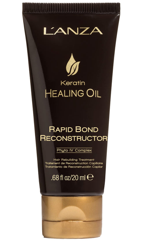 L'ANZA Rapid Bond Reconstructor - Keratin Healing Oil Hair Care Bond Restore Treatment, Phyto IV Complex Hair Repair Treatment for Damaged Hair & Dry Hair, Vegan Hair Split End Repair Serum (0.68FlOz)