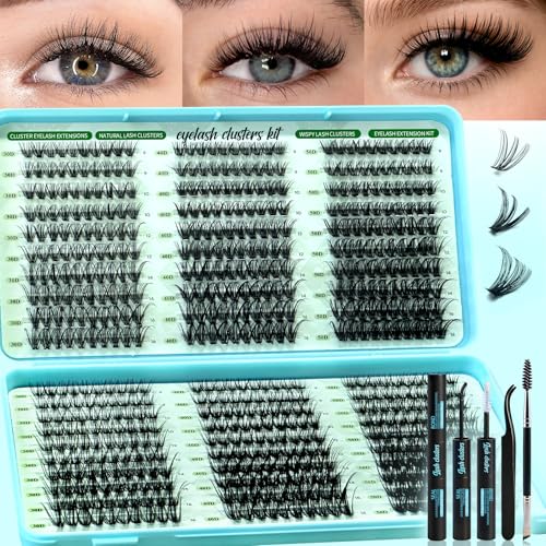 600pcs D Curl Wispy Lash Clusters Kit - DIY Eyelash Extensions