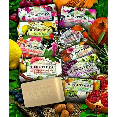 Nesti Dante Nesti dante il frutteto nourishing soap - pomegranate and blackcurrant, 8.8oz, 8.8 Ounce