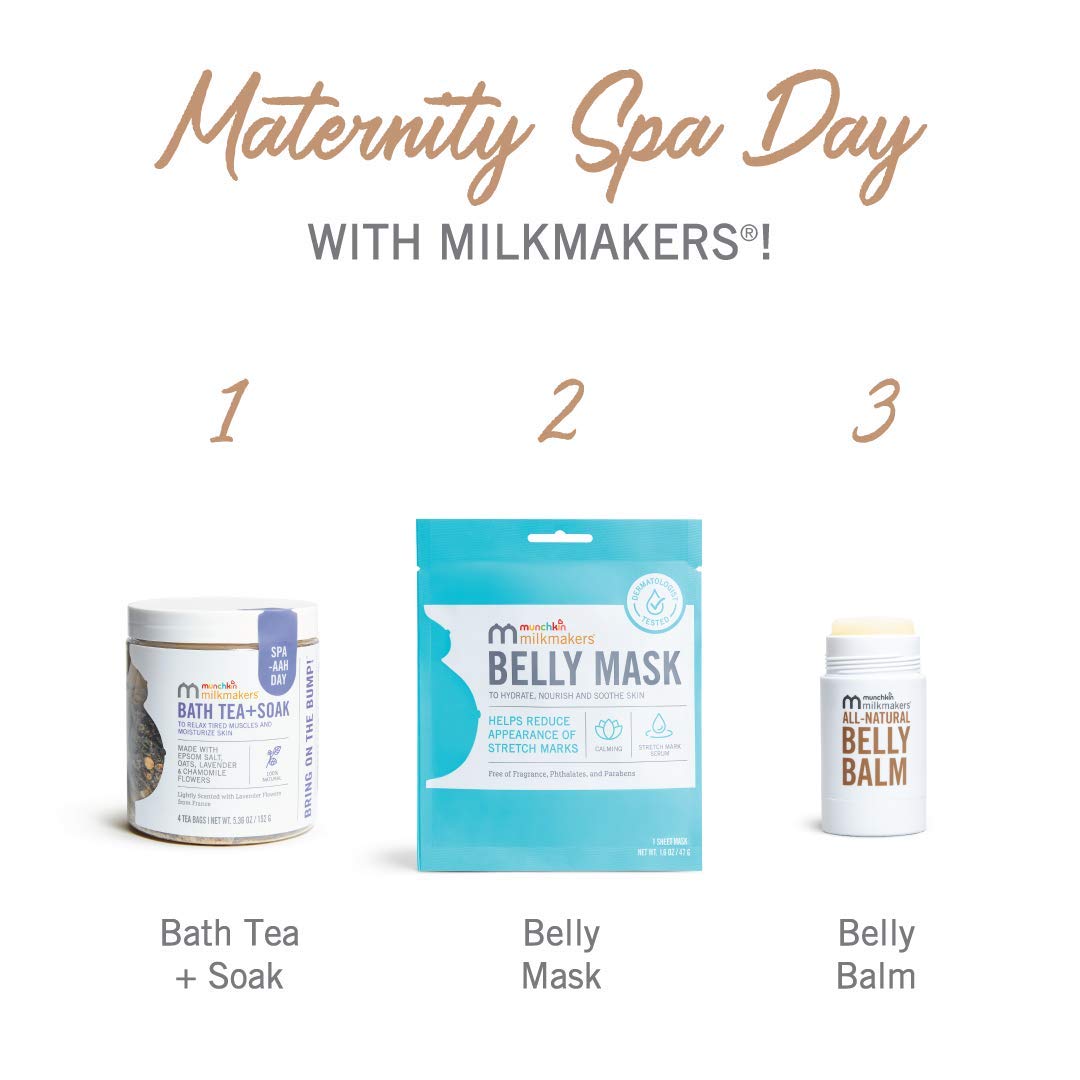 Munchkin Milkmakers TwistStick Belly Balm AllNatural and Moisturizing for Pregnancy Skincare, 1 Count