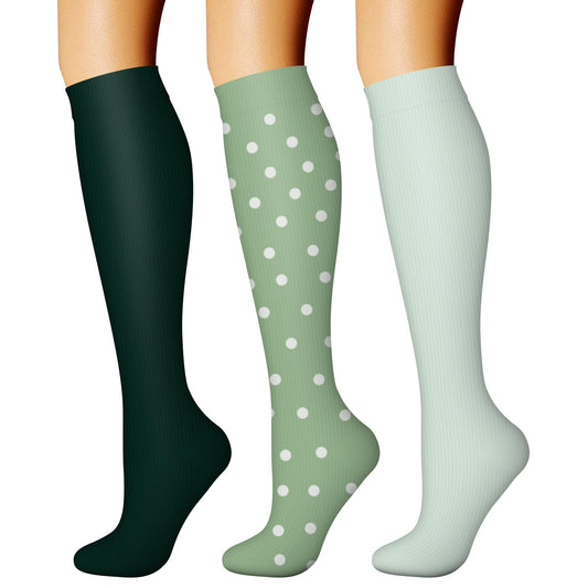 CHARMKING Compression Socks for Women & Men Circulation (3 Pairs) 15-20 mmHg is Best Athletic for Running, Flight Travel, Support, Cycling, Pregnant - Boost Performance, Durability (S/M, Multi 59)