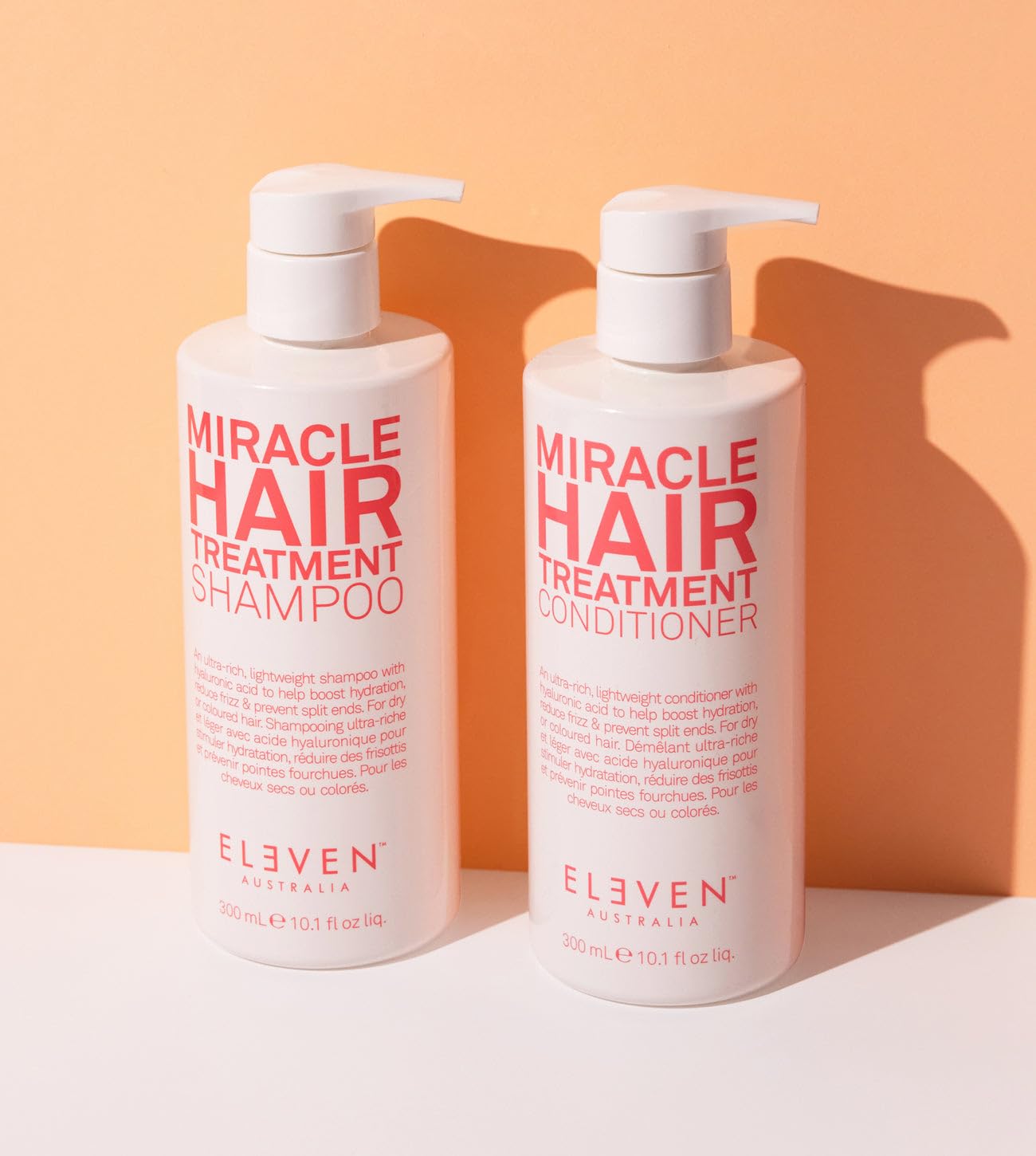 ELEVEN AUSTRALIA Miracle Hair Treatment Conditioner | Infused With Hyaluronic Acid to Help Boost Hydration, Reduce Frizz & Prevent Split Ends - 10.1 Fl Oz