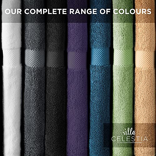 Villa Celestia Cotton Washcloths Set of 6, 12x12 Inch