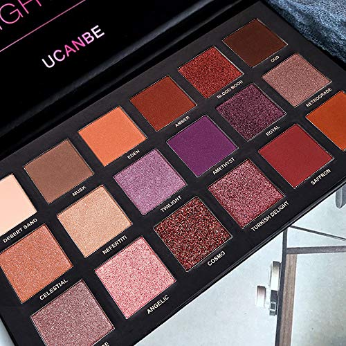 2 Twilight Dusk Eyeshadow Palette Makeup Set (01+02), Natural Matte Shimmer Glitter Highly Pigmented Long Lasting Eye Shadow Powder Pallets