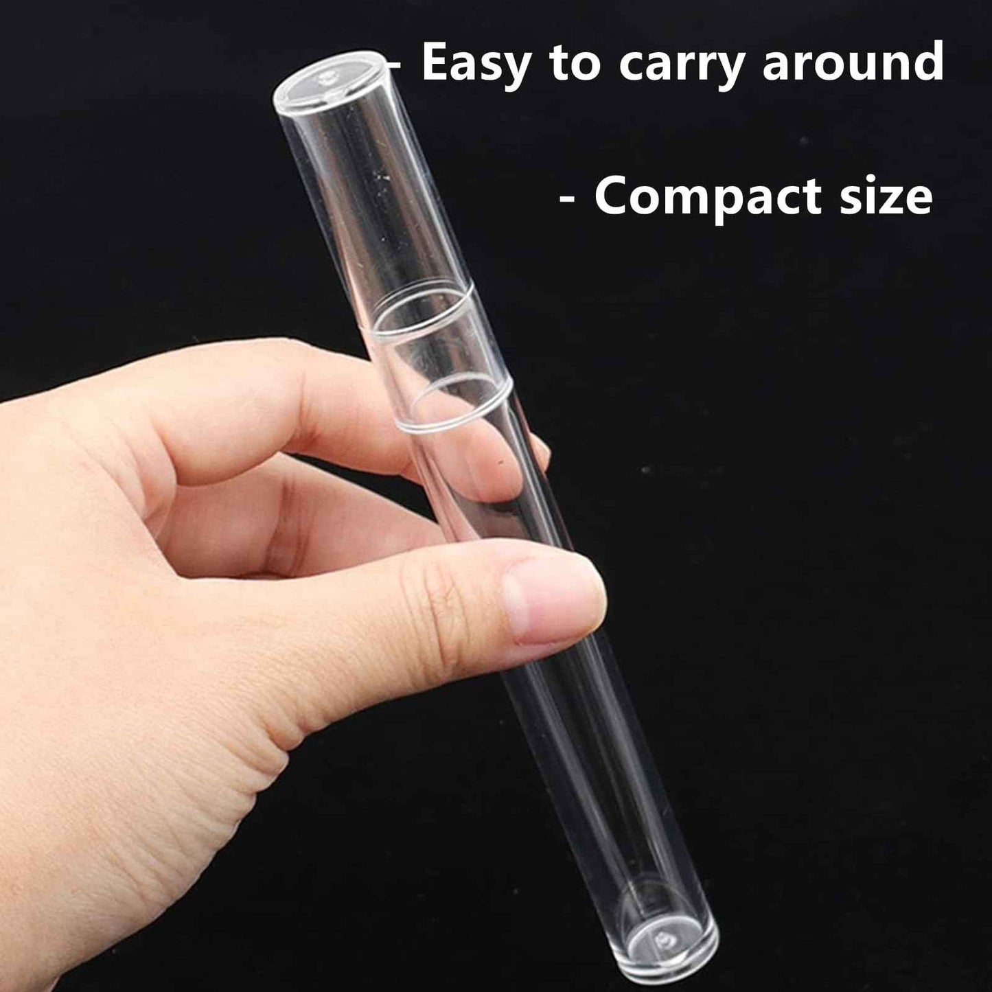 2 Packs Professional Tweezers Storage Case, Tweezers Organizer Eyelash Extension Tools Travel Small Box for Clip Manicure Tool