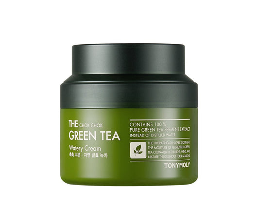 TONYMOLY The Chok Chok Green Tea Watery Cream, 3.38 Fl Oz