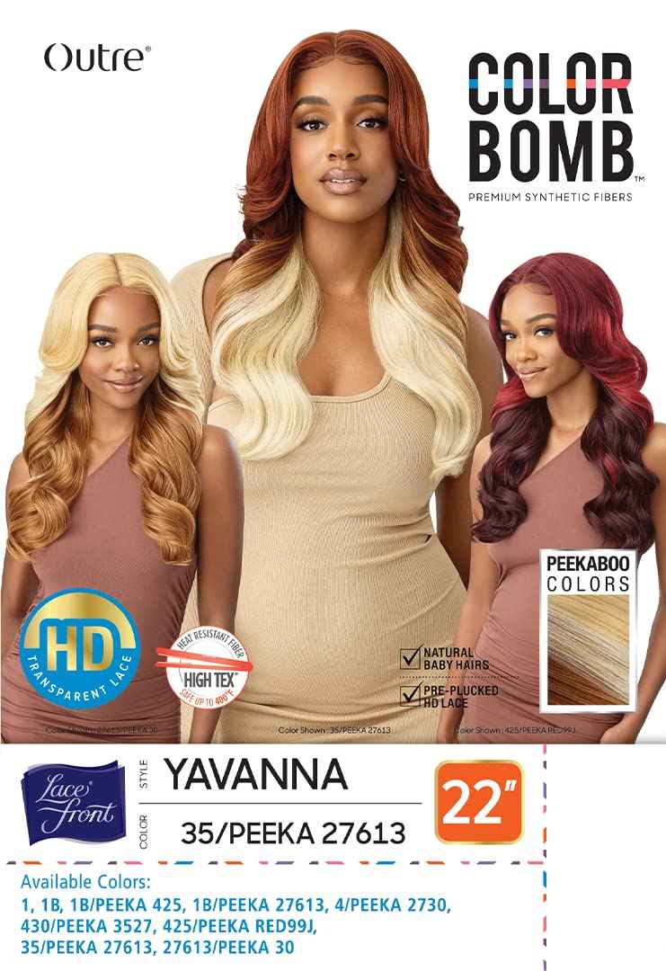 Outre Lace Front Wig - Colorbomb - YAVANNA (4/PEEKA 2730)