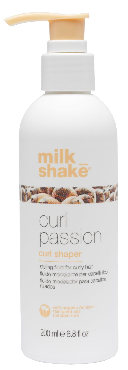 milk_shake Curl Passion Curl Shaper - Lifestyling Shaping Fluid for Curly Hair to Intensify Natural Texture | 6.8 fl oz (200 ml)