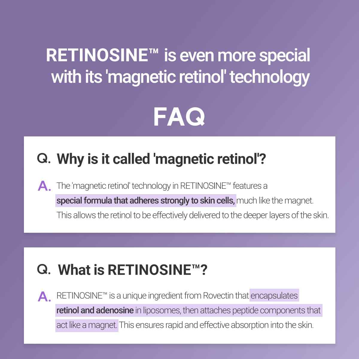 ROVECTIN Retinosine Deep Intense Cream - Retniol 0.15%, Adenosine, Hydrolyzed Collagen, Bakuchiol | For sensitive skin, Korean Skin Care - (1.01 fl.oz, 30ml)