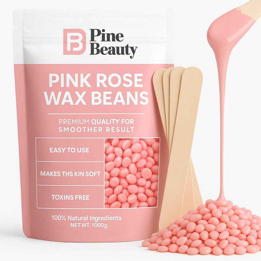 Hard Wax Beads for Hair Removal 2.2lb - Big Bag Wax Beans Melts for Sensitive Skin, 10 Extra Brazilian Waxing Beads Spatula Applicator for Face, Bikini Area, Body, Legs, Armpit & Eyebrow of Women