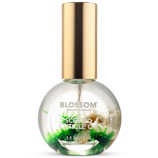 Blossom Hydrating, Moisturizing, Strengthening, Scented Cuticle Oil, Infused with Real Flowers, Made in USA, 0.5 fl. oz, Amazon Exclusive, Lemongrass Ginger