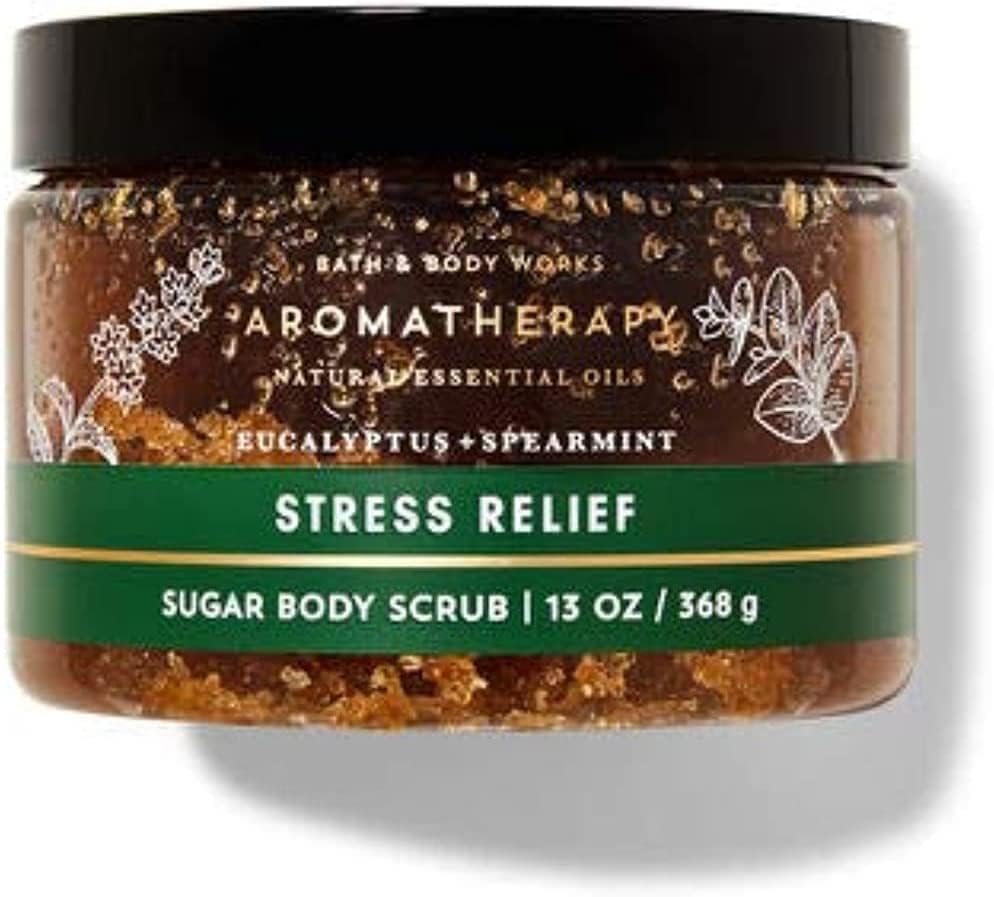 Bath & Body Works Eucalyptus Spearmint Stress Relief Sugar Body Scrub 13 Ounce