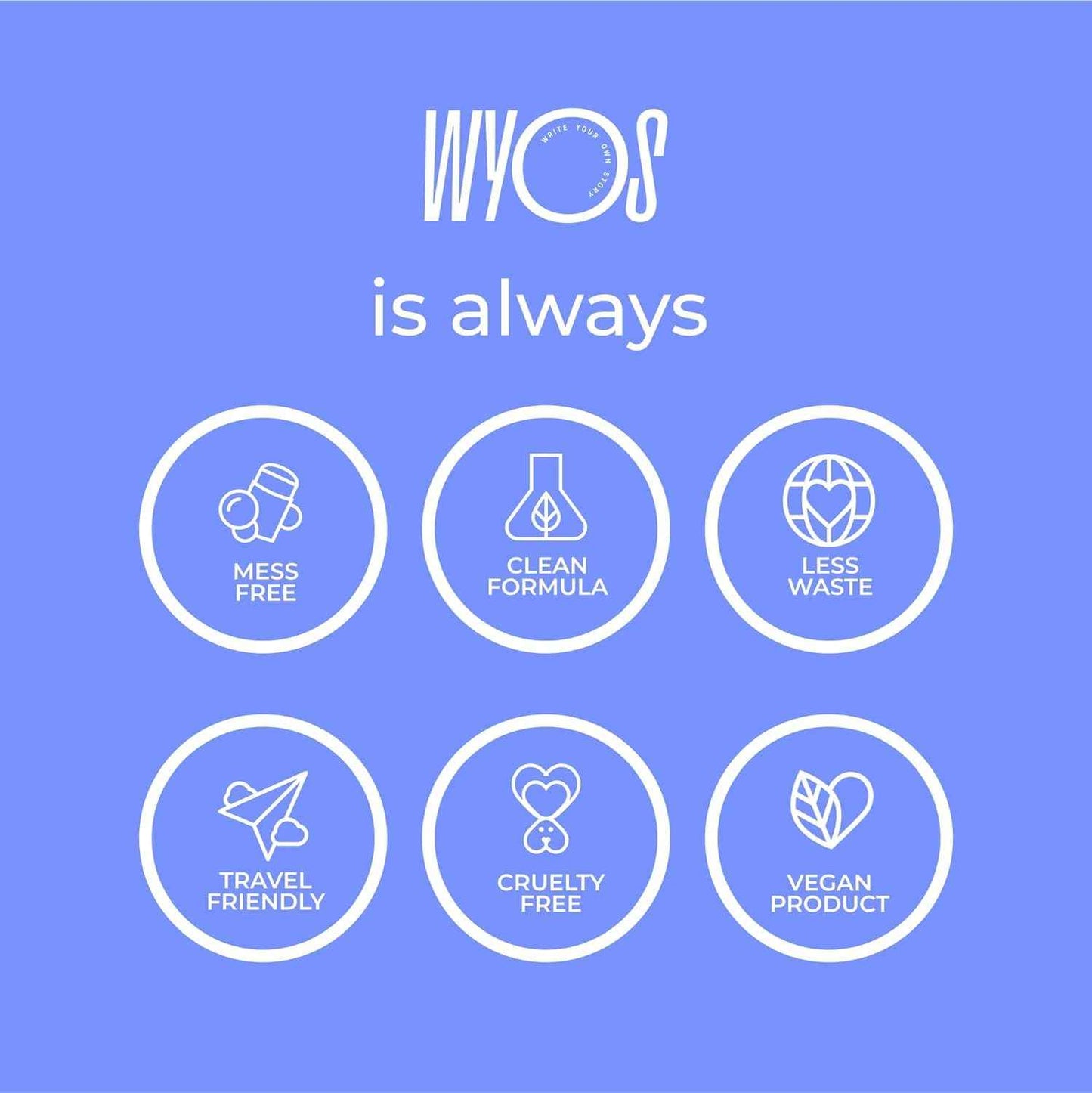 WYOS All Over Oil Stick 2 Pack, Face Body Oil Dew Hydration Shine Glow, Moisturizing Non-Greasy Formula, Travel Friendly, Leak Free, Highlighter Balm, Hair Stick, Vegan, Sulfate Free, Paraben Free