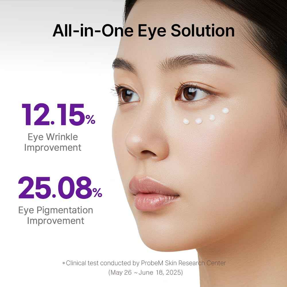 D'AMU Retinol Eye & Neck Cream – Brightening & Firming Cream for Dark Circles, Wrinkles & Pigmentation with Vita 5X, Astaxanthin & Spicule – Korean Skincare – 1.6 oz