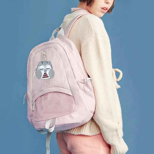 3 PCS Owl Mini Backpack Keychain Cute Cosmetic Bag PU Leather Makeup Bag Key Pocket Lipstick Bag for Women Coin Purse Wallet Card Holder Data Cable Organizer Zipper Pouch Portable Travel Storage Bag