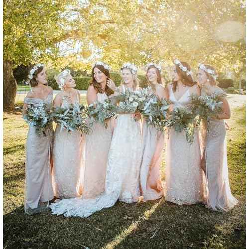 18pcs Bridesmaid Scrunchies Proposal Gifts Bachelorette Hair Claws Clips Girls heart sunglasses for Wedding Party Favors(White&Green)