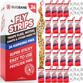 Fly Strips Indoor Sticky 24pk with Pins - Non-Toxic Flypaper