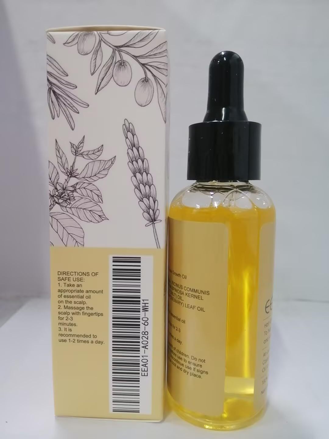 Generic Natural Hair Growth Oil,Rosemary Oil for Hair Growth Organic,Natural Hair Growth Oil for Thin Hair, Hair Oil for Dry Damaged Hair and Growth