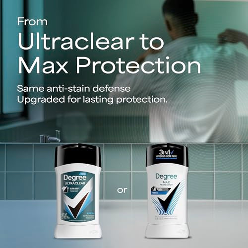 Degree Men UltraClear Antiperspirant Deodorant Fresh, 12-Pack