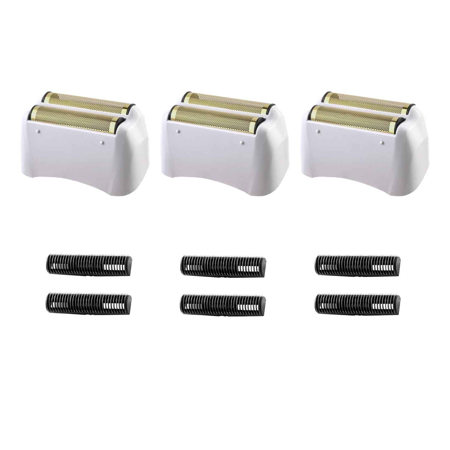 Foil Shaver Replacement Fit for Andis Model TS-1 TS-2 17150 17200 17235 Pro Foil Shaver, Replaces #17155 17160 17280 Foil and Blades -Profoil Lithium Shaver Head Parts- Hypoallergenic Gold Foil-3 Pack