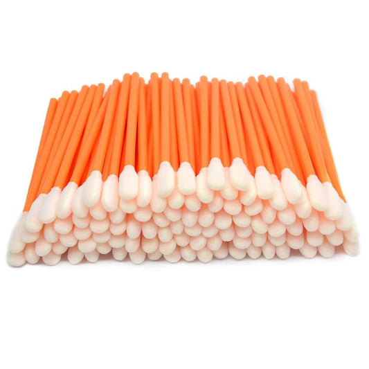 Wellgler's 3.65'' Foam Cleaning Swabs,Multi-Purpose Detailing Foam Tip Swabs, for Electronics,Gun,Car Vent,Printer,Sewing Machine. KM722 (Orange 200PCS)