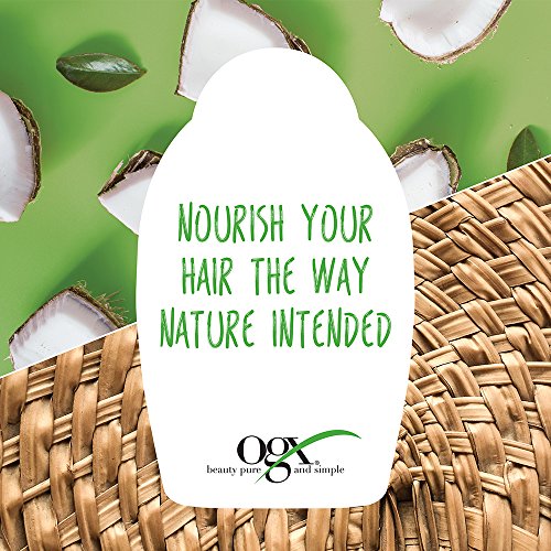 OGX Nourishing + Coconut Milk Shampoo & Conditioner, Set, 25.4 Fl Oz (Pack of 2)