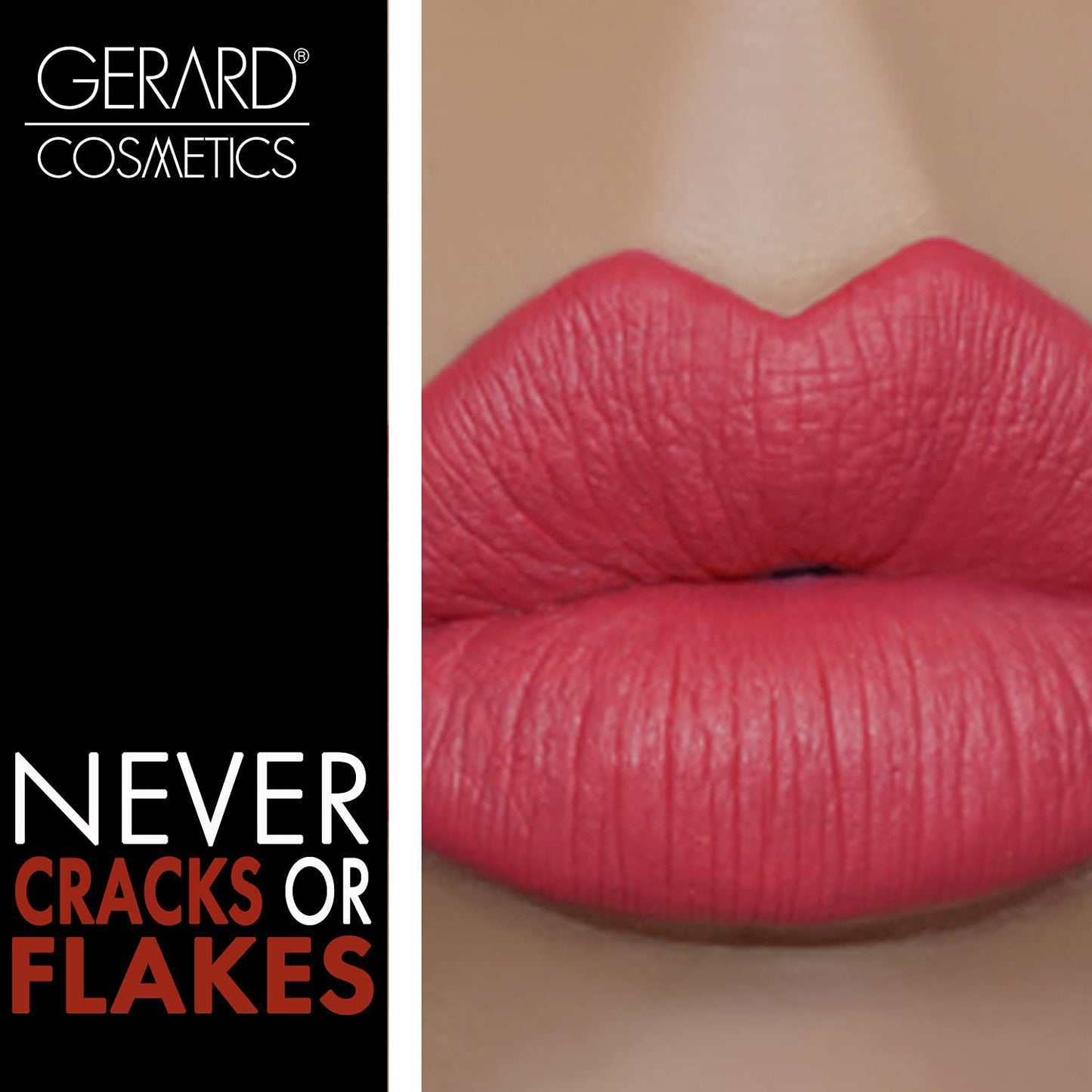 Gerard Cosmetics HydraMatte Liquid Lipstick Strawberry Fields | Pink Lipstick with Matte Finish | Long Lasting and Non-Drying | Super Pigmented Fully Opaque Lip Color