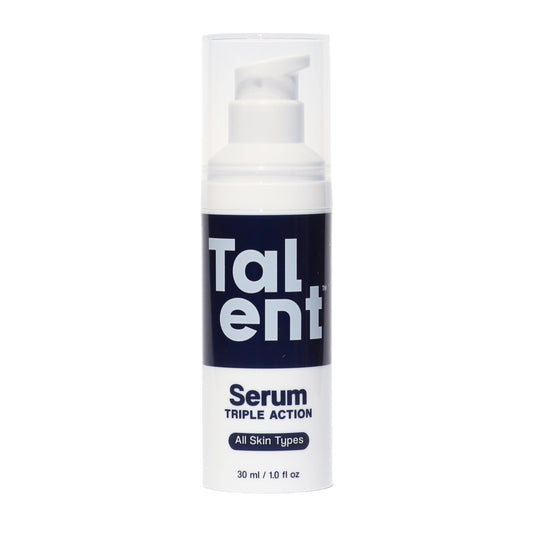 Talent Men's Triple Action Serum – Korean Skincare, EWG Verified, Fragrance-Free, Non-Greasy Anti-Aging Face Serum with Probiotics, 1.0 fl oz