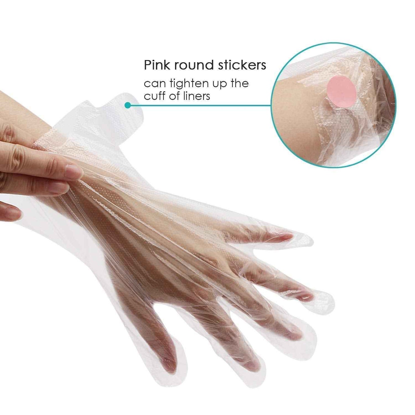 200pcs Paraffin Bath Liners for Hand & Paraffin Wax Mitts for Hand and Feet, Segbeauty Plastic Thermal Mitten Bags, Heated Hand SPA Mittens, Glove Mitt Liner Covers for Wax Warmer