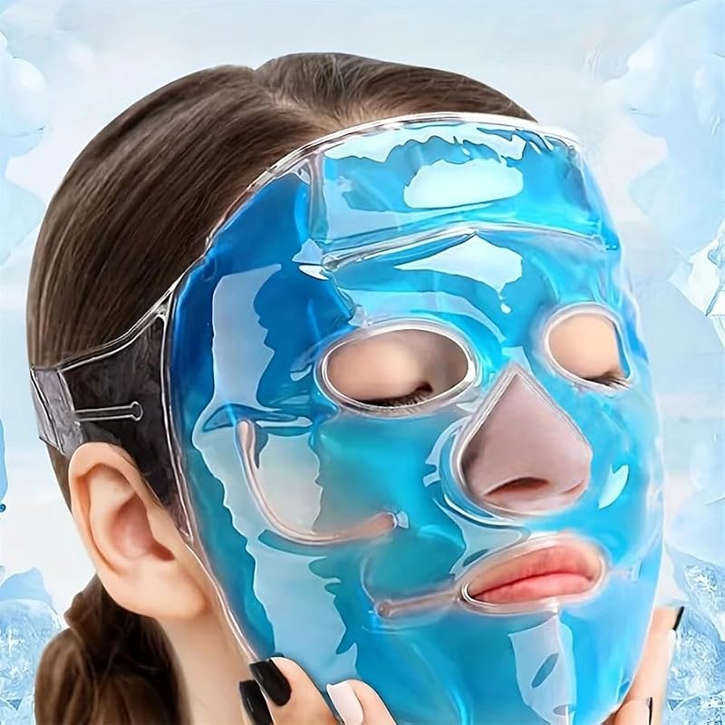 Reusable Gel Face Mask - Hot Cold Compress for Puffiness