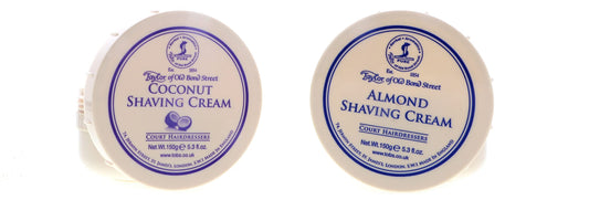 Taylor of Old Bond Street Shave Cream - 2 Pack 5.3 0z Each Choose Your Scents! (Almond and Coconut)