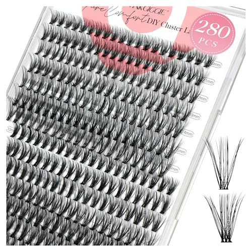 Winkgiggle D Curl Cluster Lashes 280Pcs Bundle